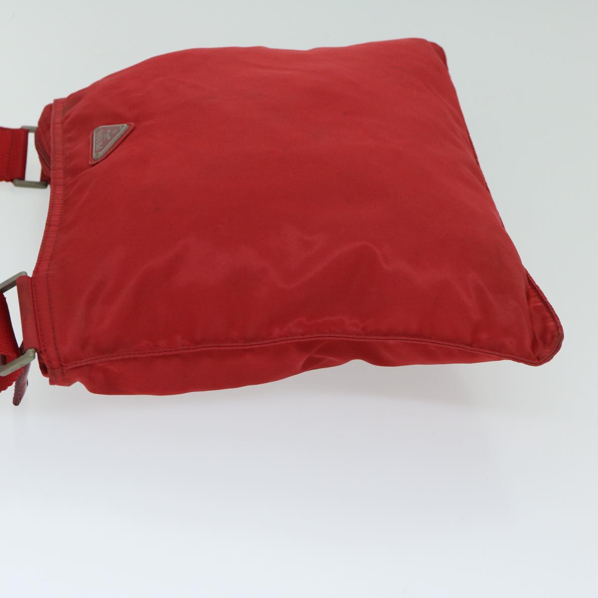 PRADA Shoulder Bag Nylon Red Auth 67048