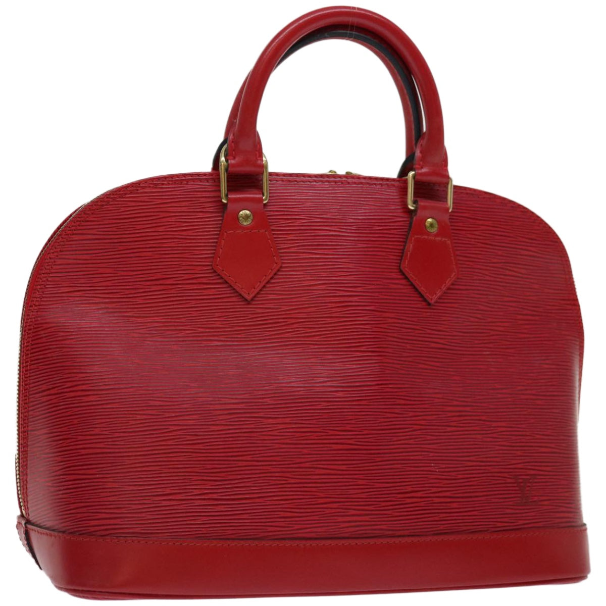 LOUIS VUITTON Epi Alma Hand Bag Castilian Red M52147 LV Auth 67051