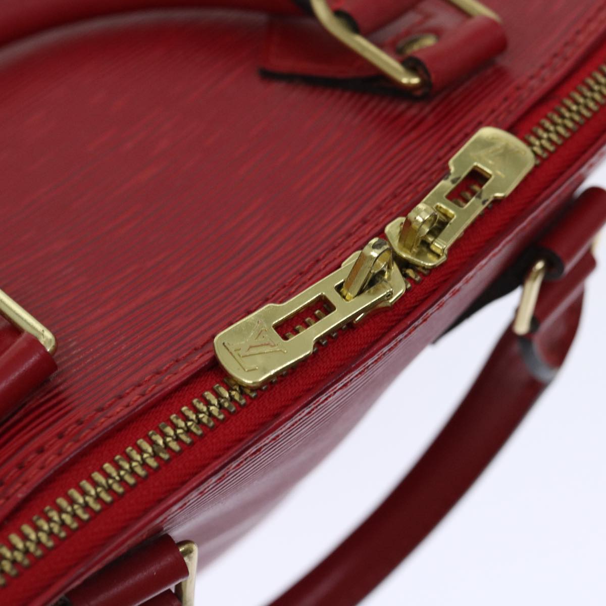 LOUIS VUITTON Epi Alma Hand Bag Castilian Red M52147 LV Auth 67051