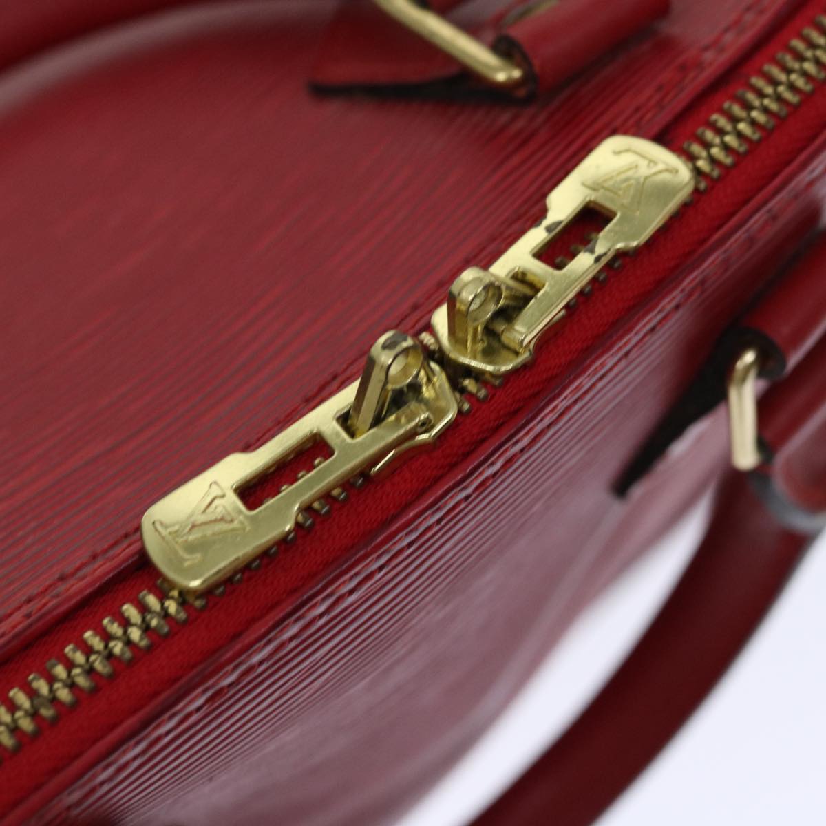 LOUIS VUITTON Epi Alma Hand Bag Castilian Red M52147 LV Auth 67051