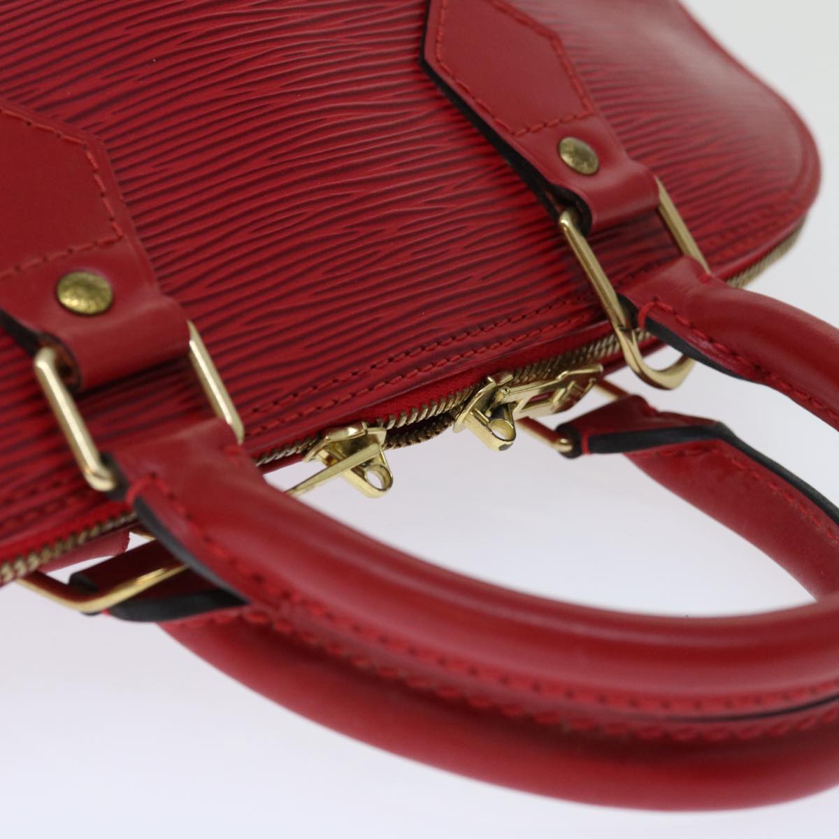 LOUIS VUITTON Epi Alma Hand Bag Castilian Red M52147 LV Auth 67051