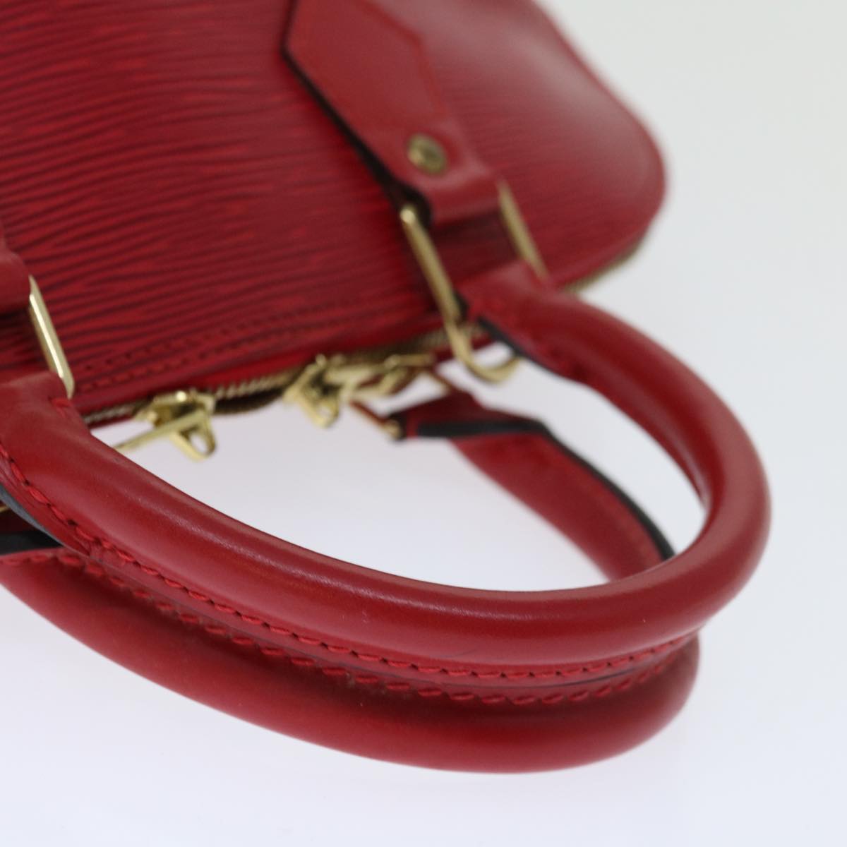 LOUIS VUITTON Epi Alma Hand Bag Castilian Red M52147 LV Auth 67051