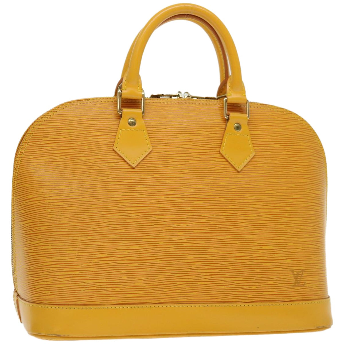 LOUIS VUITTON Epi Alma Hand Bag Tassili Yellow M52149 LV Auth 67052