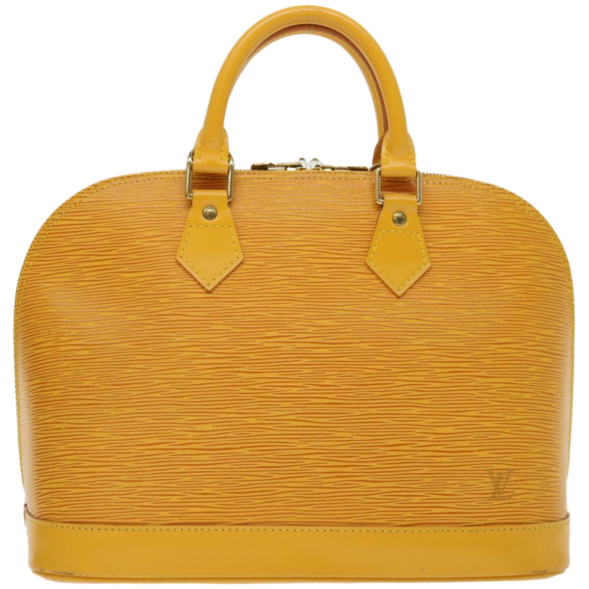 LOUIS VUITTON Epi Alma Hand Bag Tassili Yellow M52149 LV Auth 67052