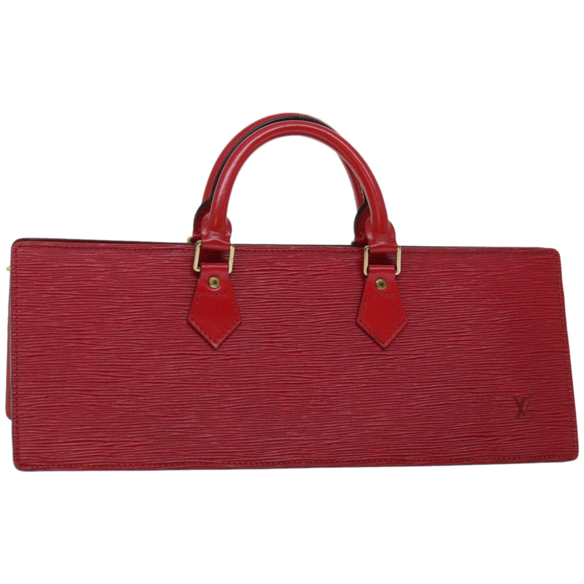 LOUIS VUITTON Epi Sac Triangle Hand Bag Red M52097 LV Auth 67056