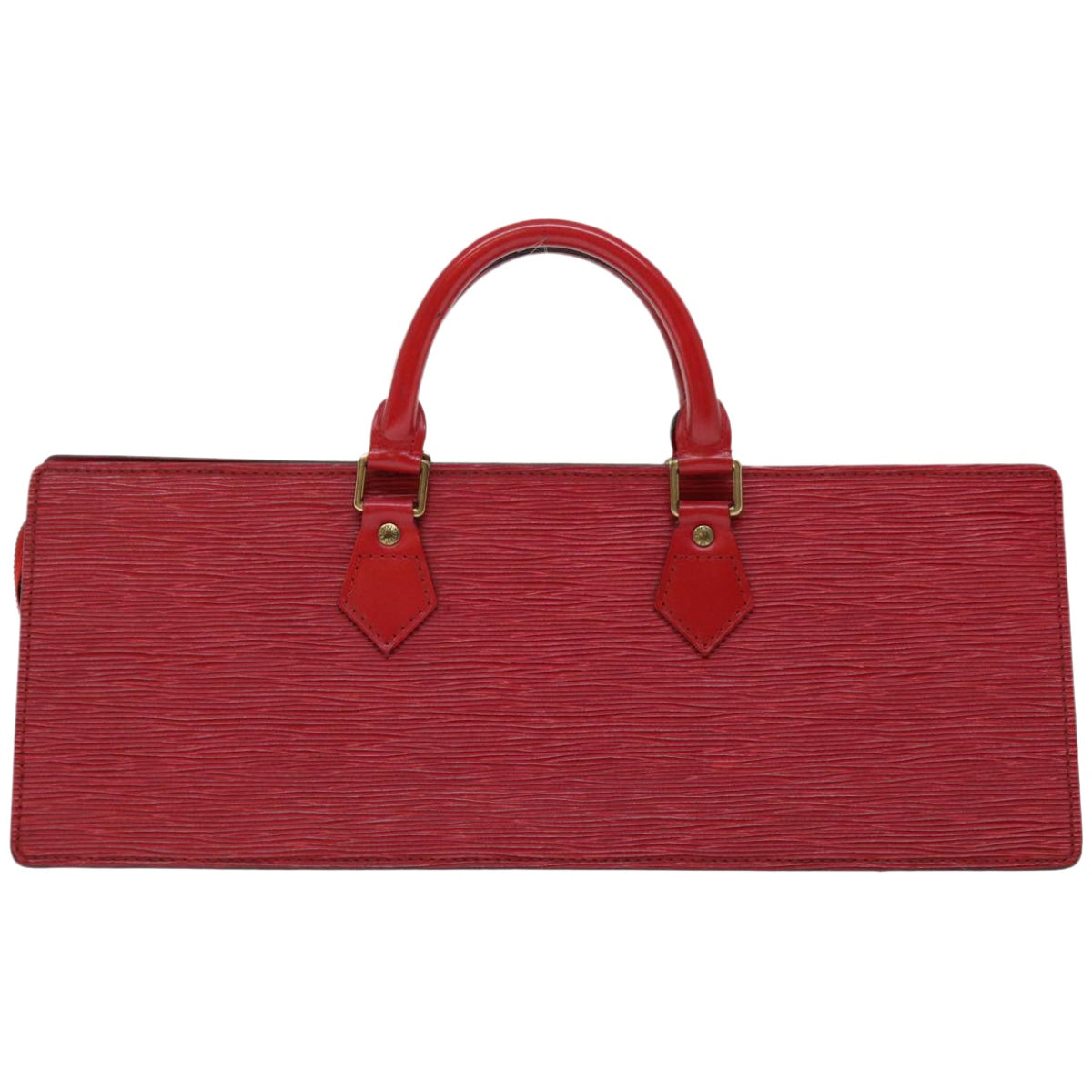 LOUIS VUITTON Epi Sac Triangle Hand Bag Red M52097 LV Auth 67056