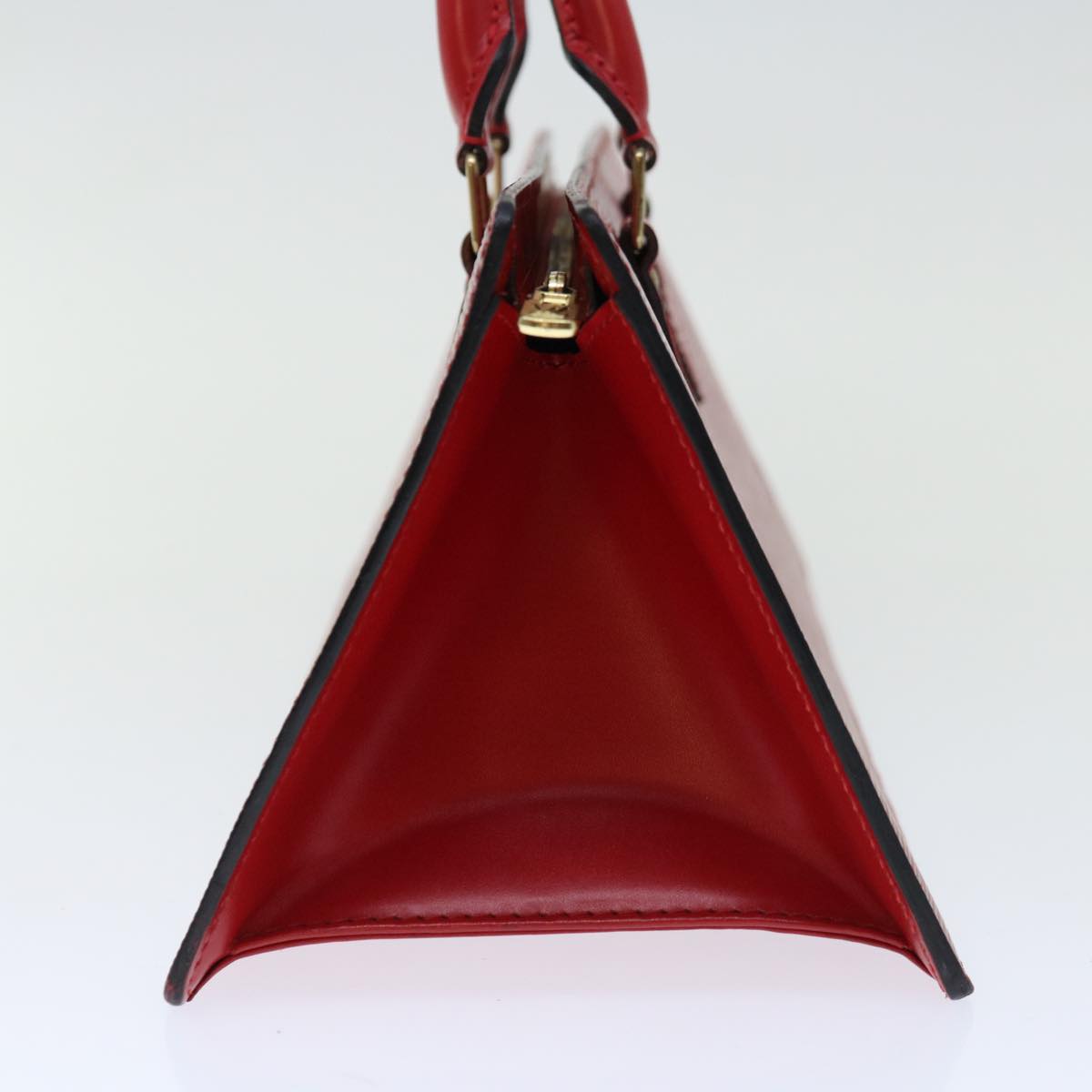 LOUIS VUITTON Epi Sac Triangle Hand Bag Red M52097 LV Auth 67056