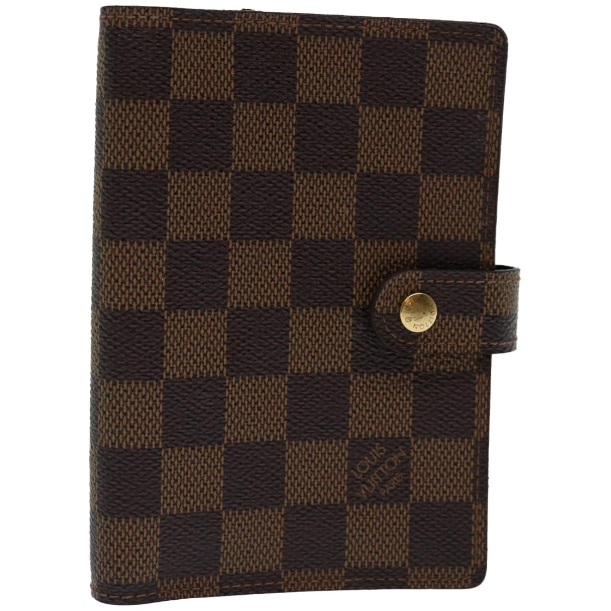 LOUIS VUITTON Damier Ebene Agenda PM Day Planner Cover R20700 LV Auth 67074