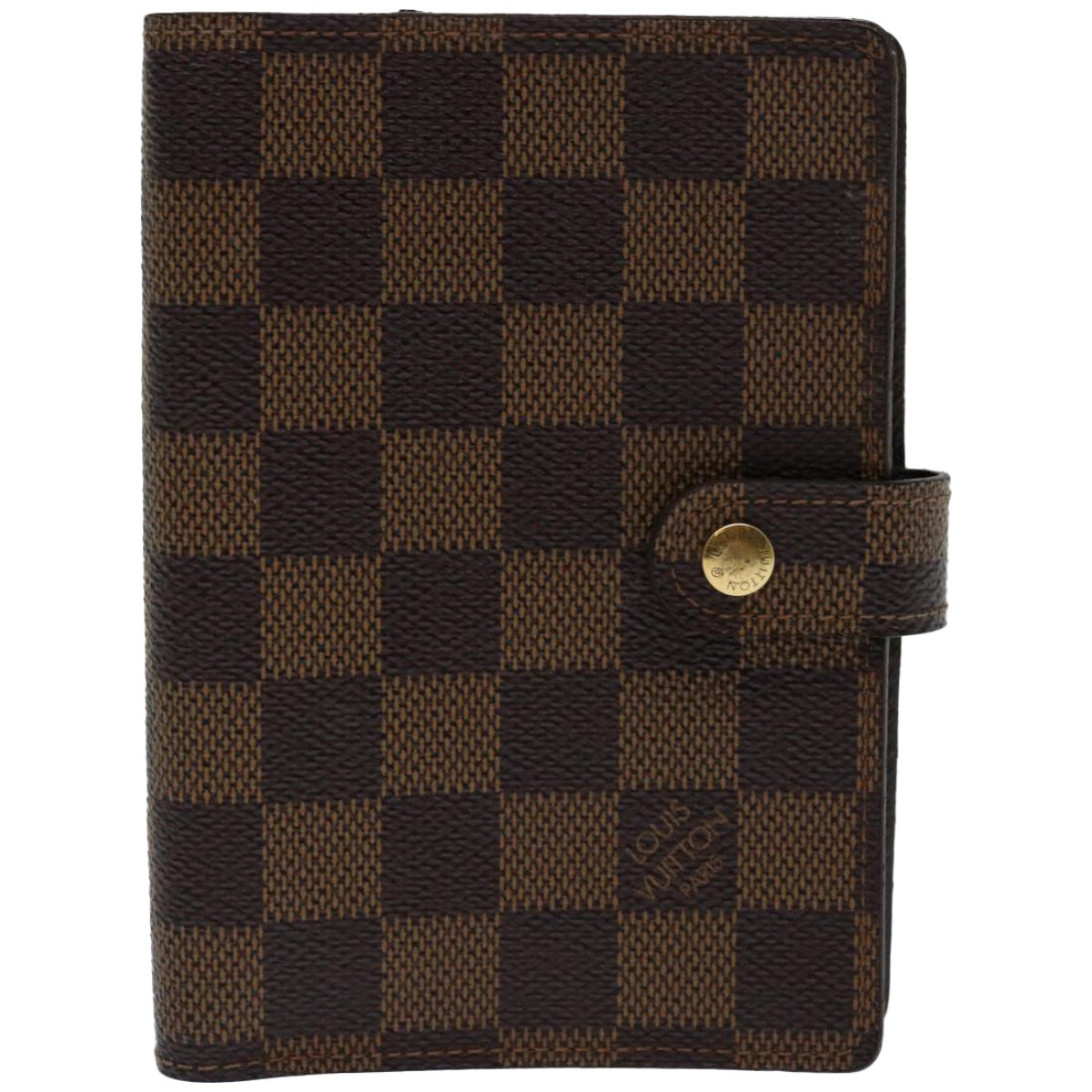 LOUIS VUITTON Damier Ebene Agenda PM Day Planner Cover R20700 LV Auth 67074