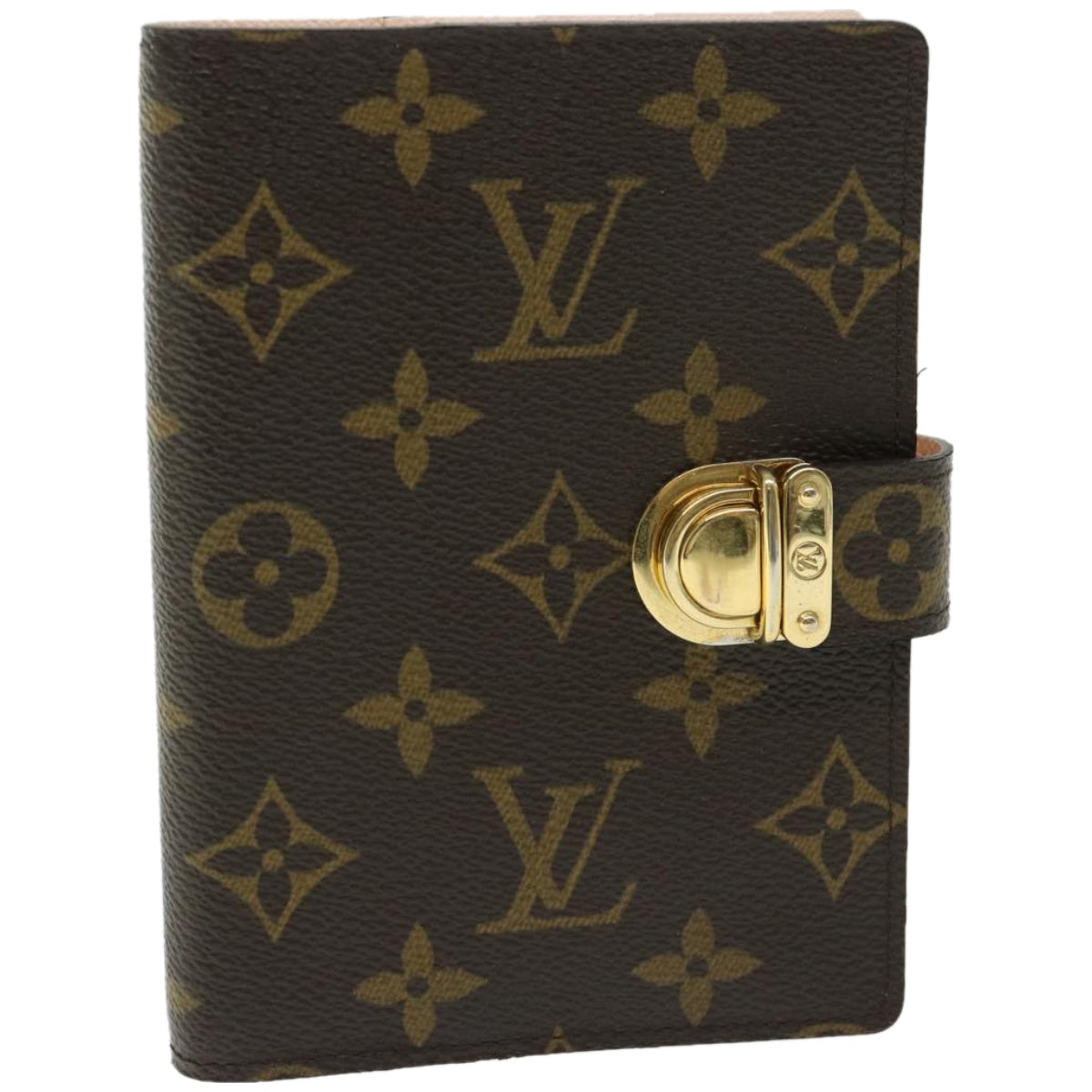 LOUIS VUITTON Monogram Agenda Koala PM Day Planner Cover Pink R21013 Auth 67127