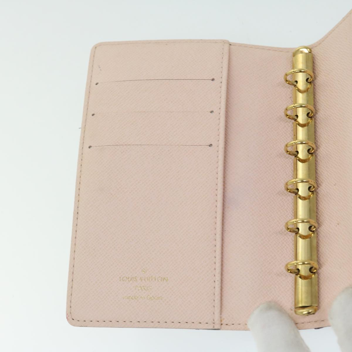 LOUIS VUITTON Monogram Agenda Koala PM Day Planner Cover Pink R21013 Auth 67127