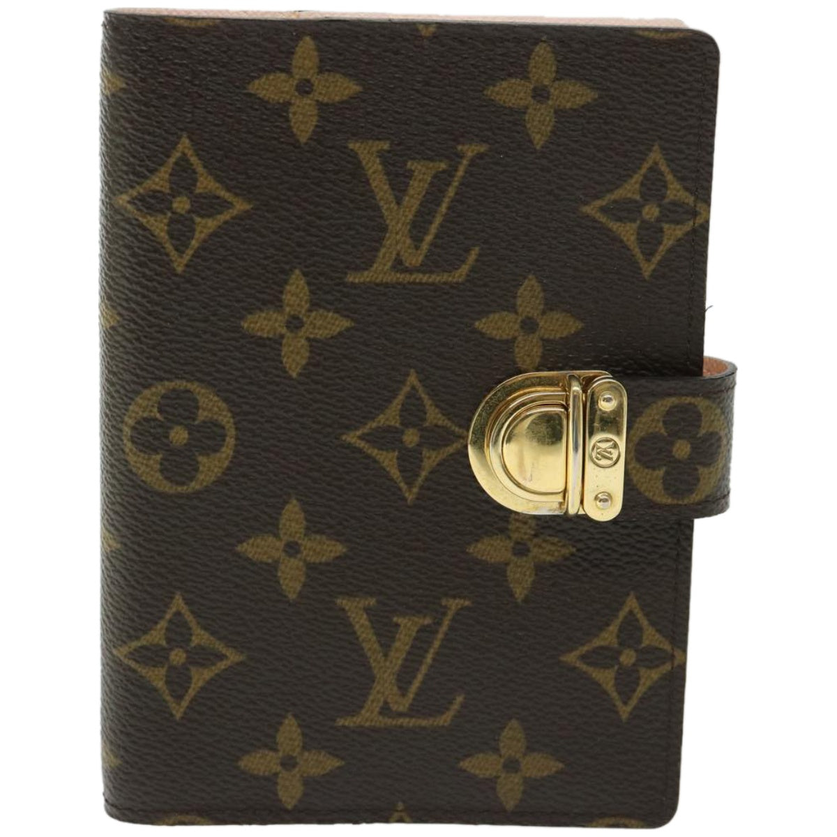 LOUIS VUITTON Monogram Agenda Koala PM Day Planner Cover Pink R21013 Auth 67127