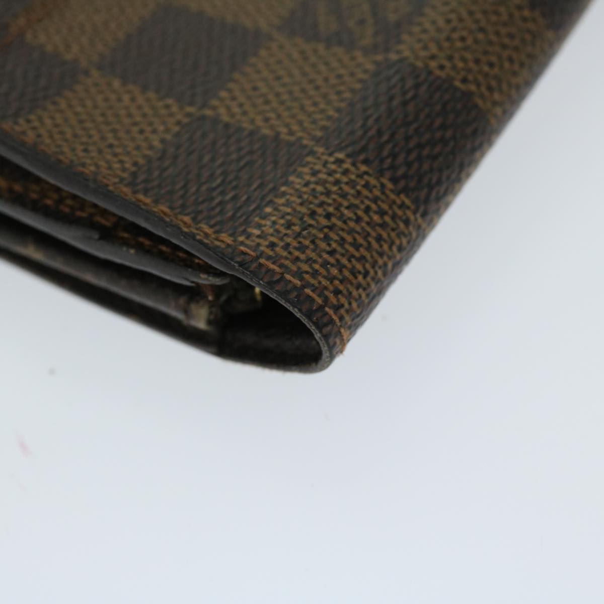 LOUIS VUITTON Damier Ebene Porte Monnaie Credit Wallet N61725 LV Auth 67165