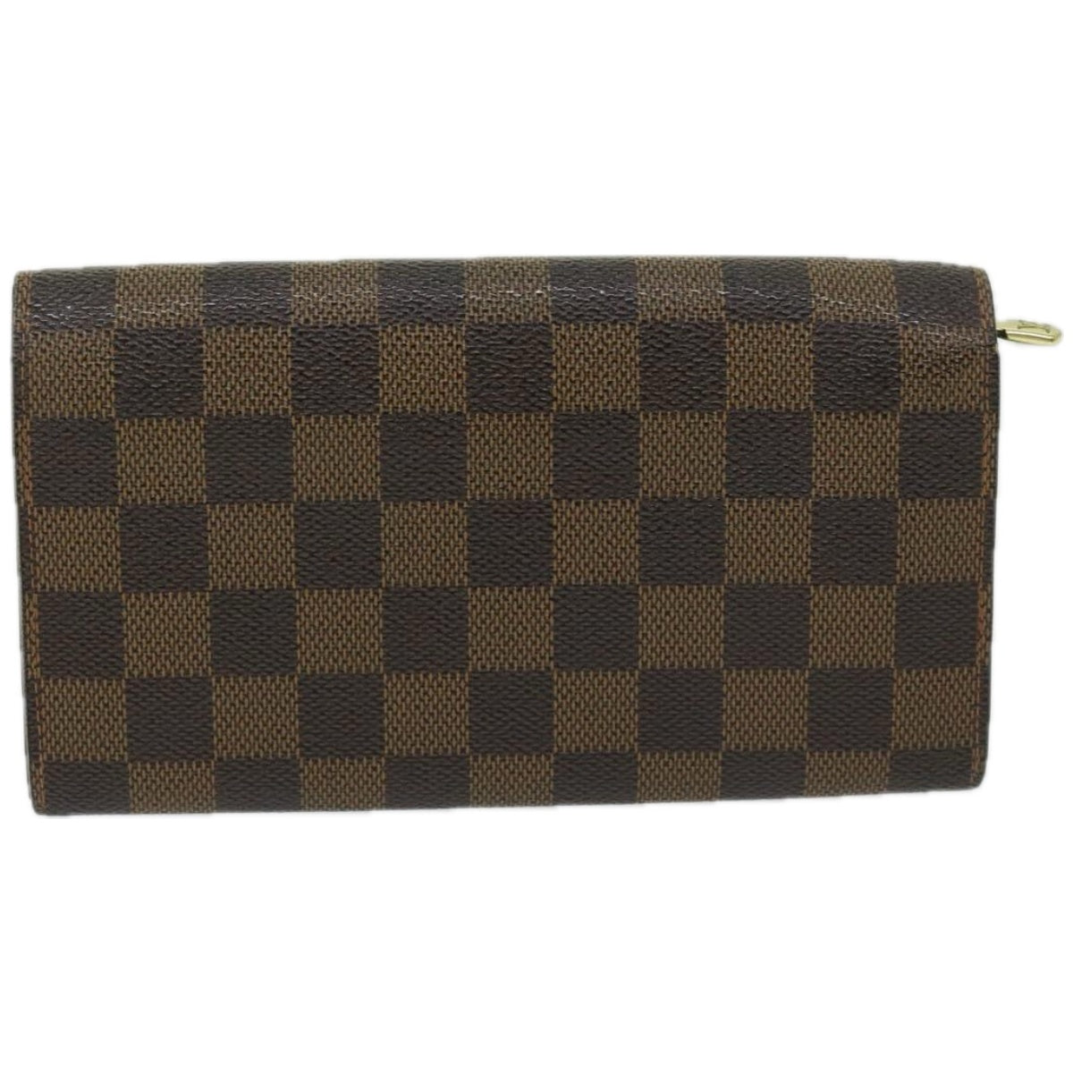 LOUIS VUITTON Damier Ebene Porte Monnaie Credit Wallet N61725 LV Auth 67165