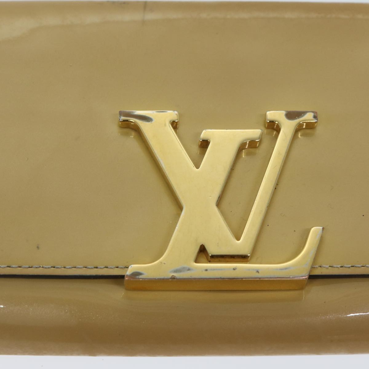 LOUIS VUITTON Portefeuille Louise Wallet Patent leather Dunne M61318 Auth 67167