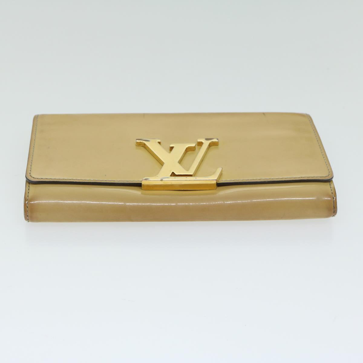 LOUIS VUITTON Portefeuille Louise Wallet Patent leather Dunne M61318 Auth 67167