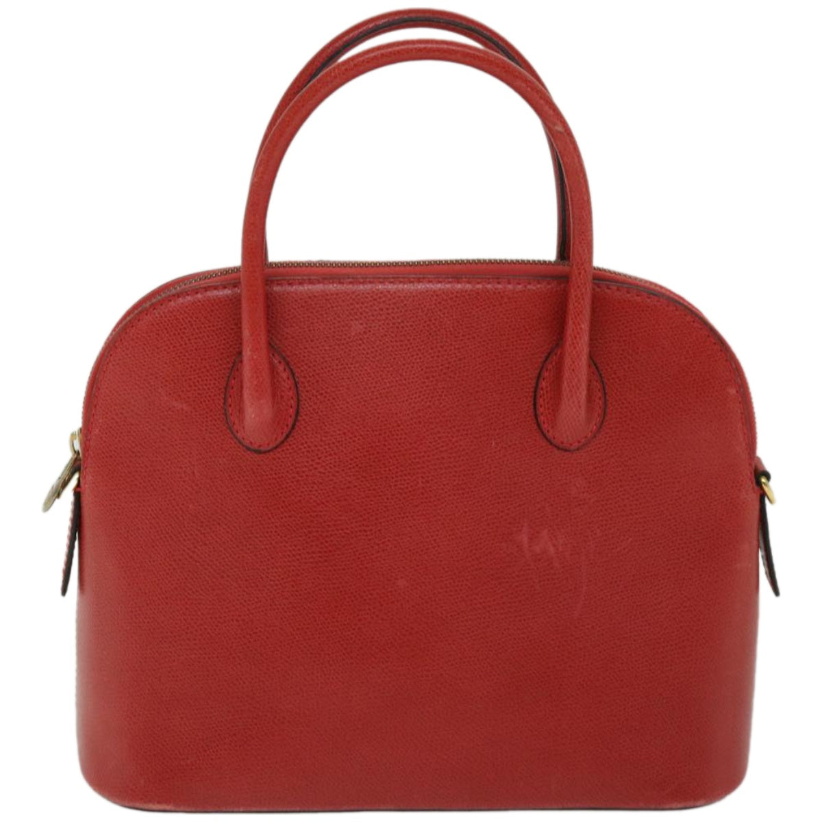 CELINE Hand Bag Leather 2way Red Auth 67191