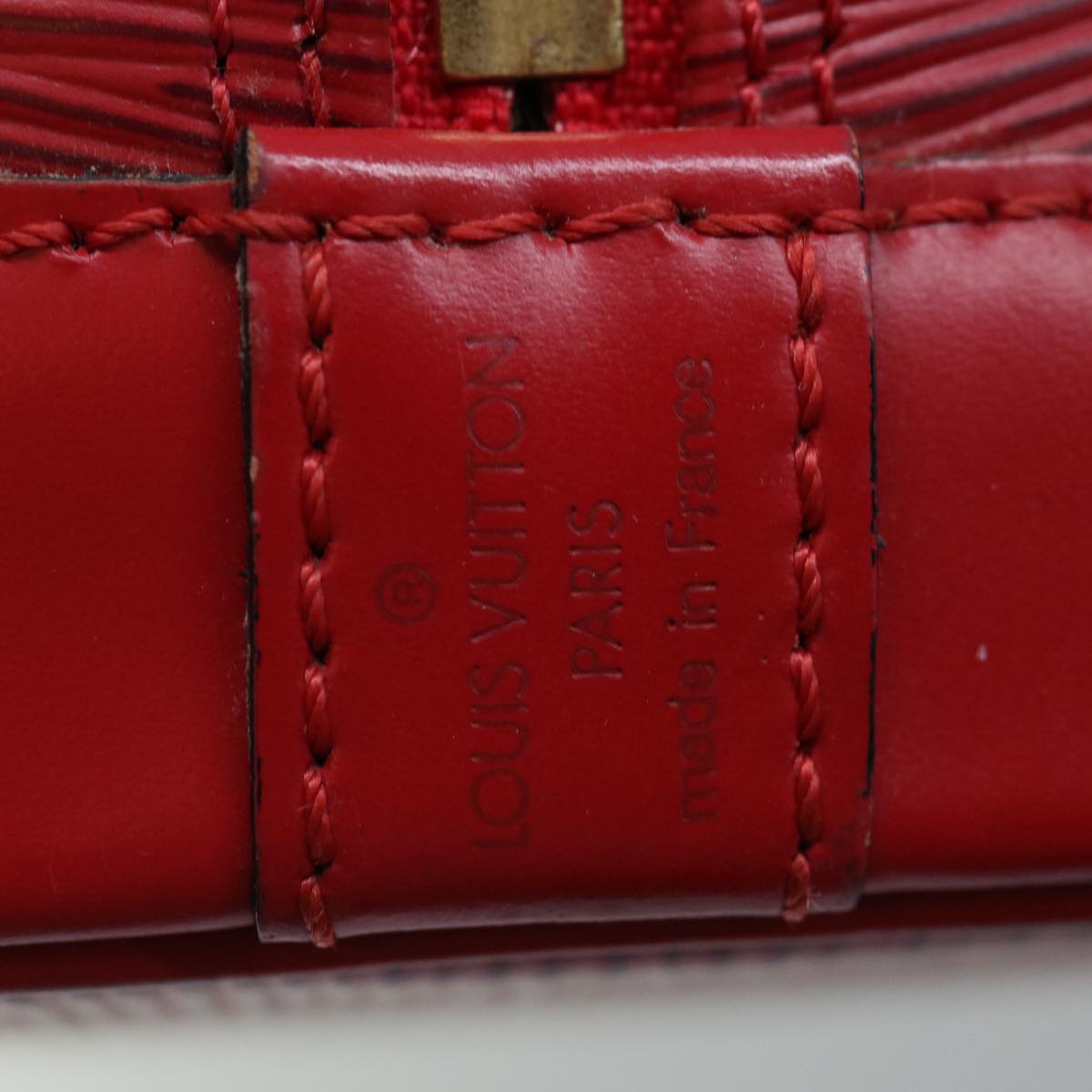 LOUIS VUITTON Epi Alma Hand Bag Castilian Red M52147 LV Auth 67195