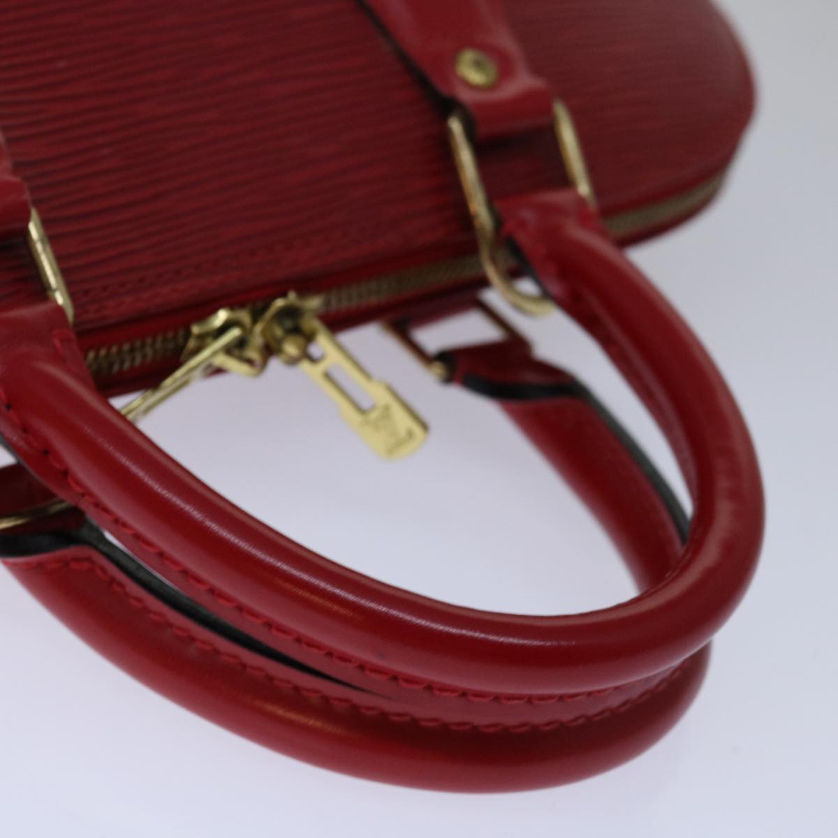 LOUIS VUITTON Epi Alma Hand Bag Castilian Red M52147 LV Auth 67195