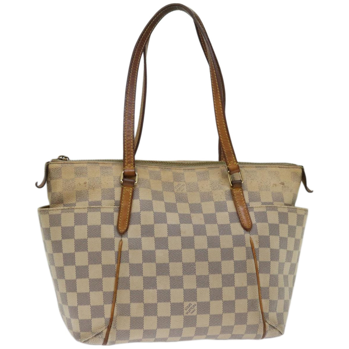 LOUIS VUITTON Damier Azur Totally PM Tote Bag N41280 LV Auth 67197