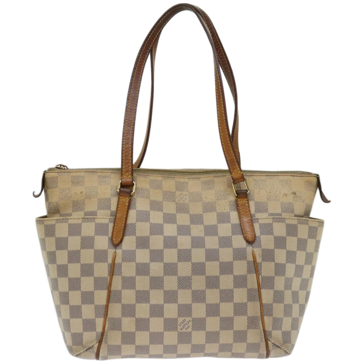 LOUIS VUITTON Damier Azur Totally PM Tote Bag N41280 LV Auth 67197