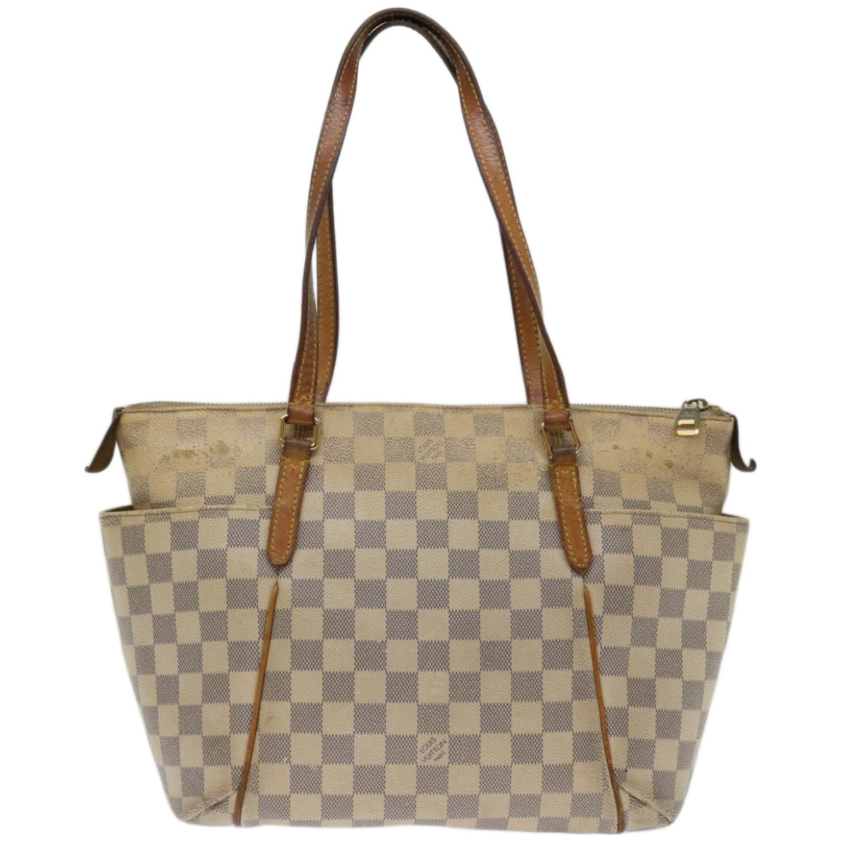 LOUIS VUITTON Damier Azur Totally PM Tote Bag N41280 LV Auth 67197