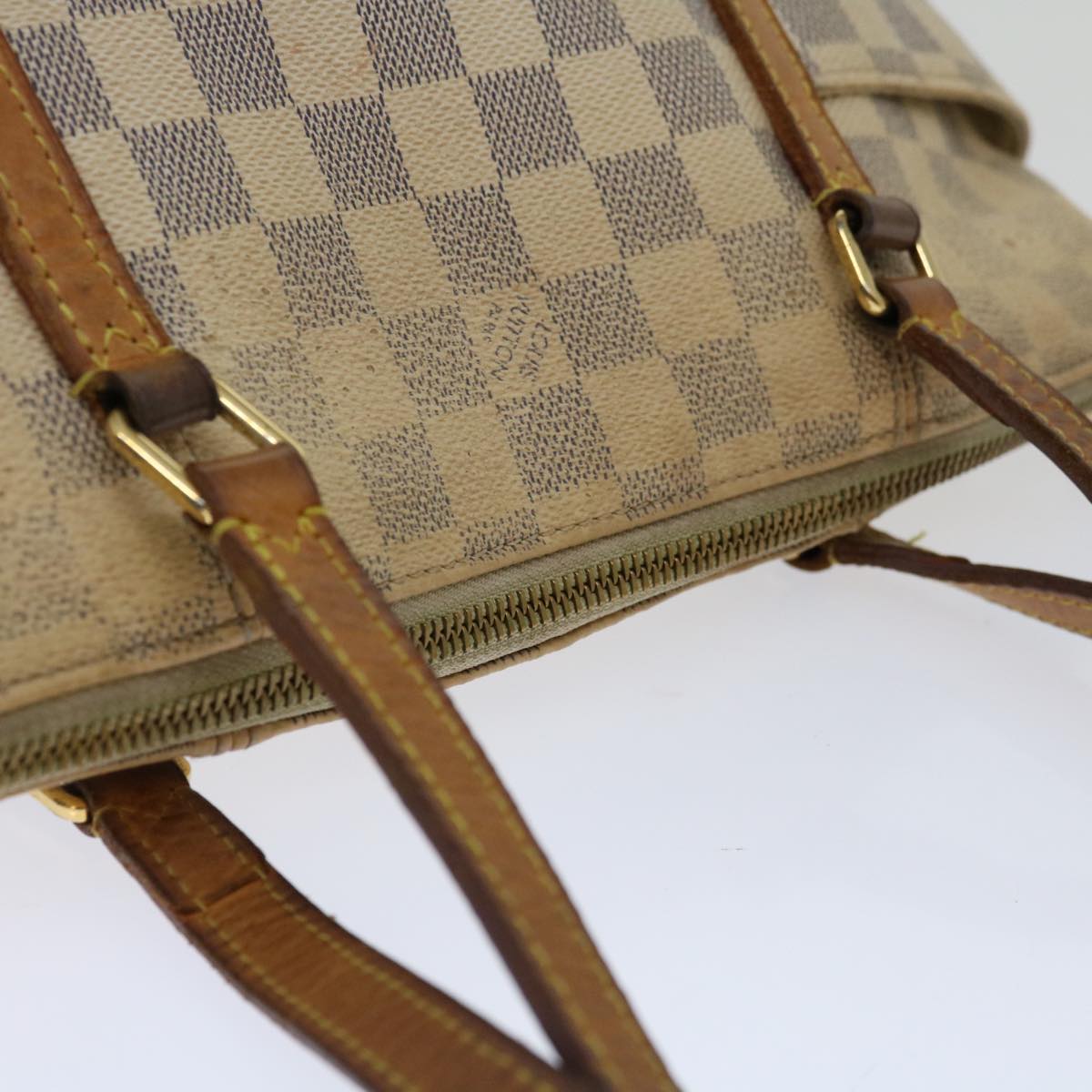 LOUIS VUITTON Damier Azur Totally PM Tote Bag N41280 LV Auth 67197