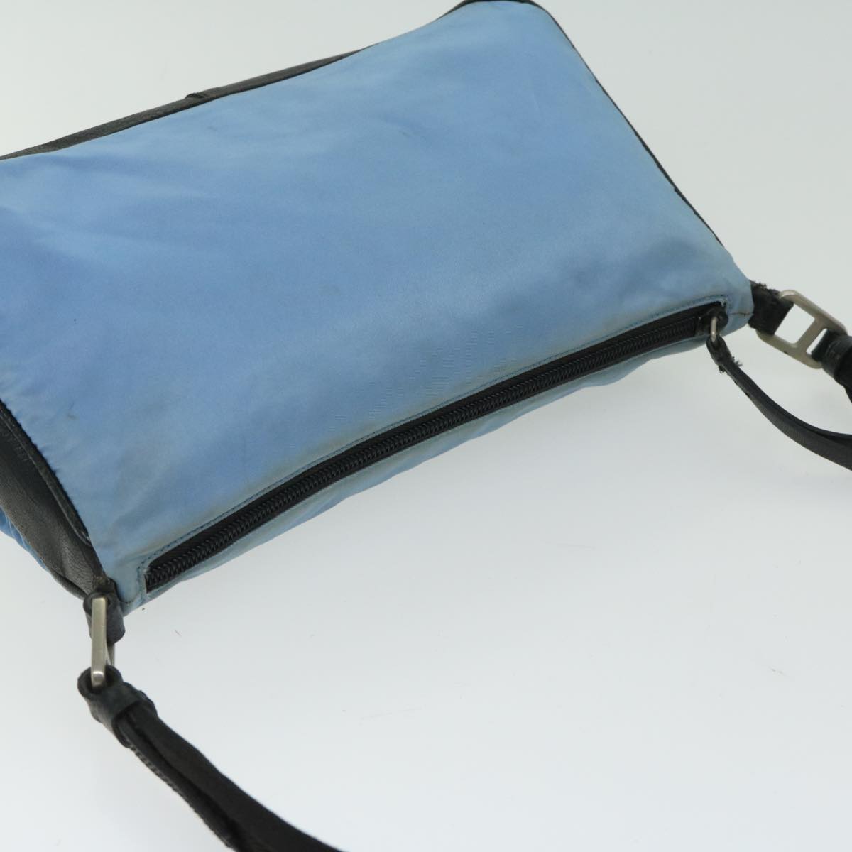 PRADA Shoulder Bag Nylon Light Blue Auth 67213