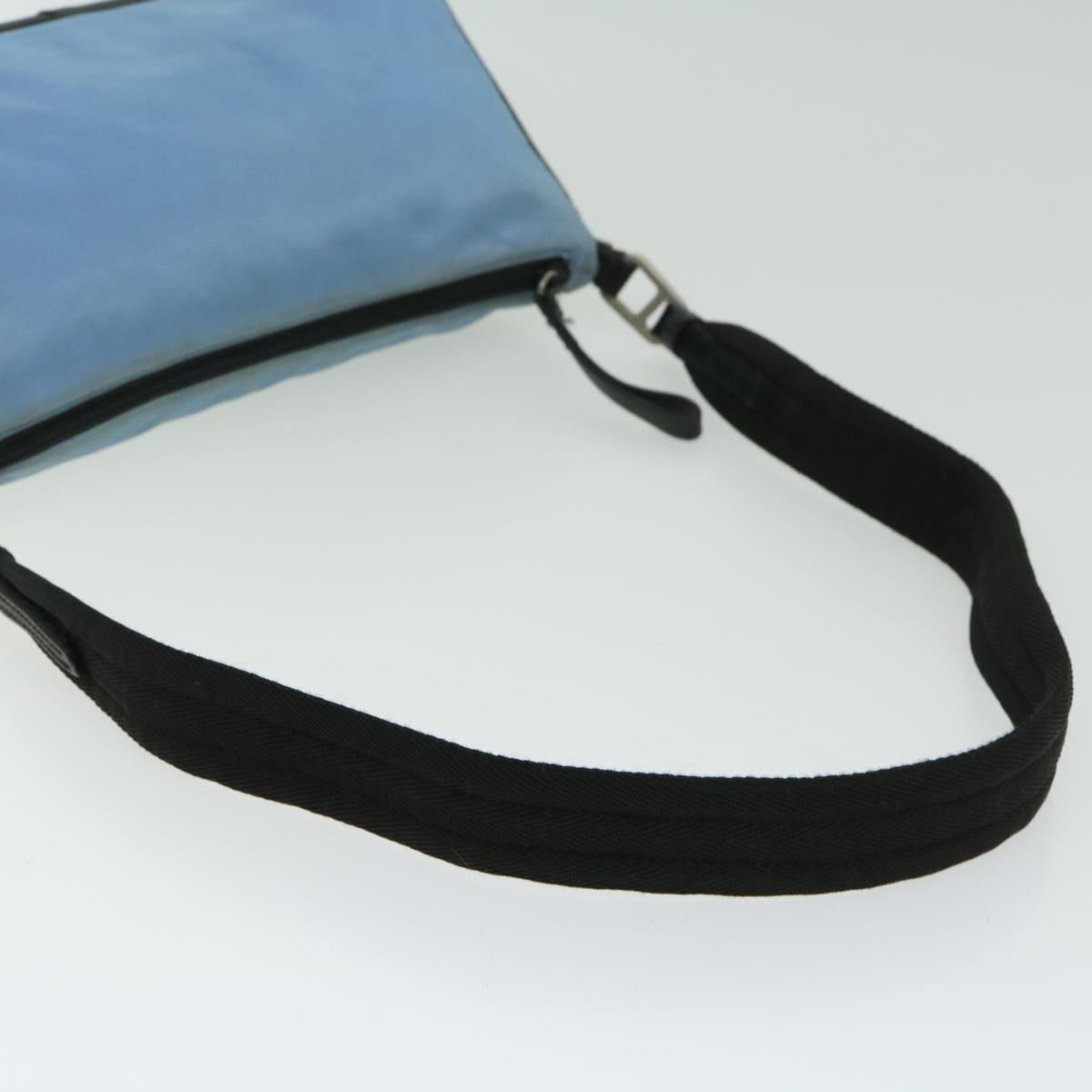 PRADA Shoulder Bag Nylon Light Blue Auth 67213