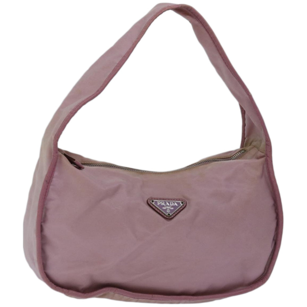 PRADA Shoulder Bag Nylon Pink Auth 67214