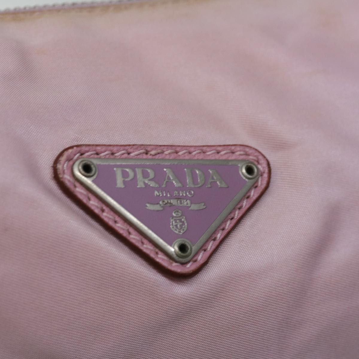 PRADA Shoulder Bag Nylon Pink Auth 67214