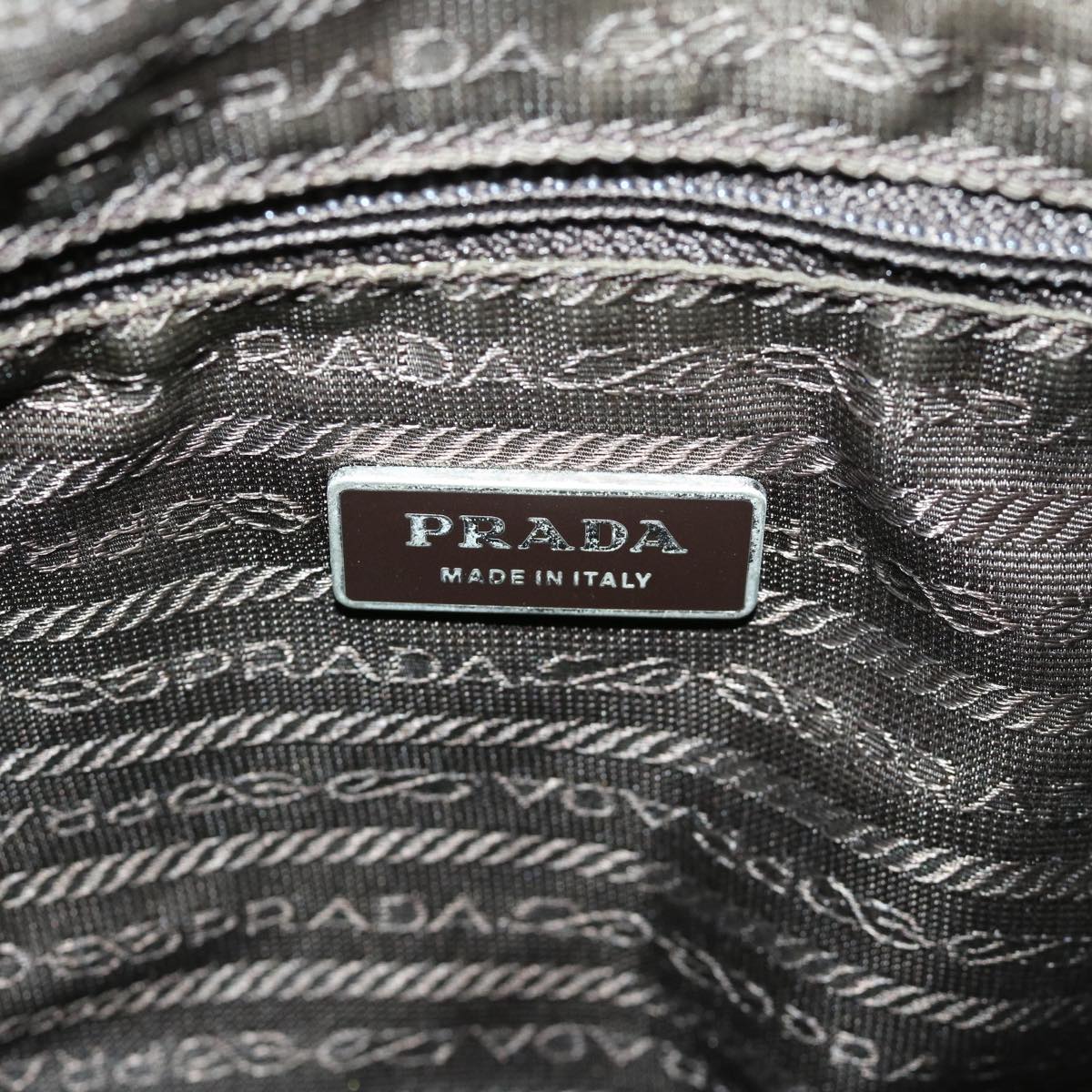 PRADA Shoulder Bag Nylon Khaki Auth 67217