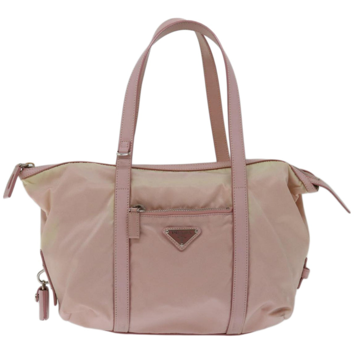 PRADA Hand Bag Nylon Pink Auth 67218