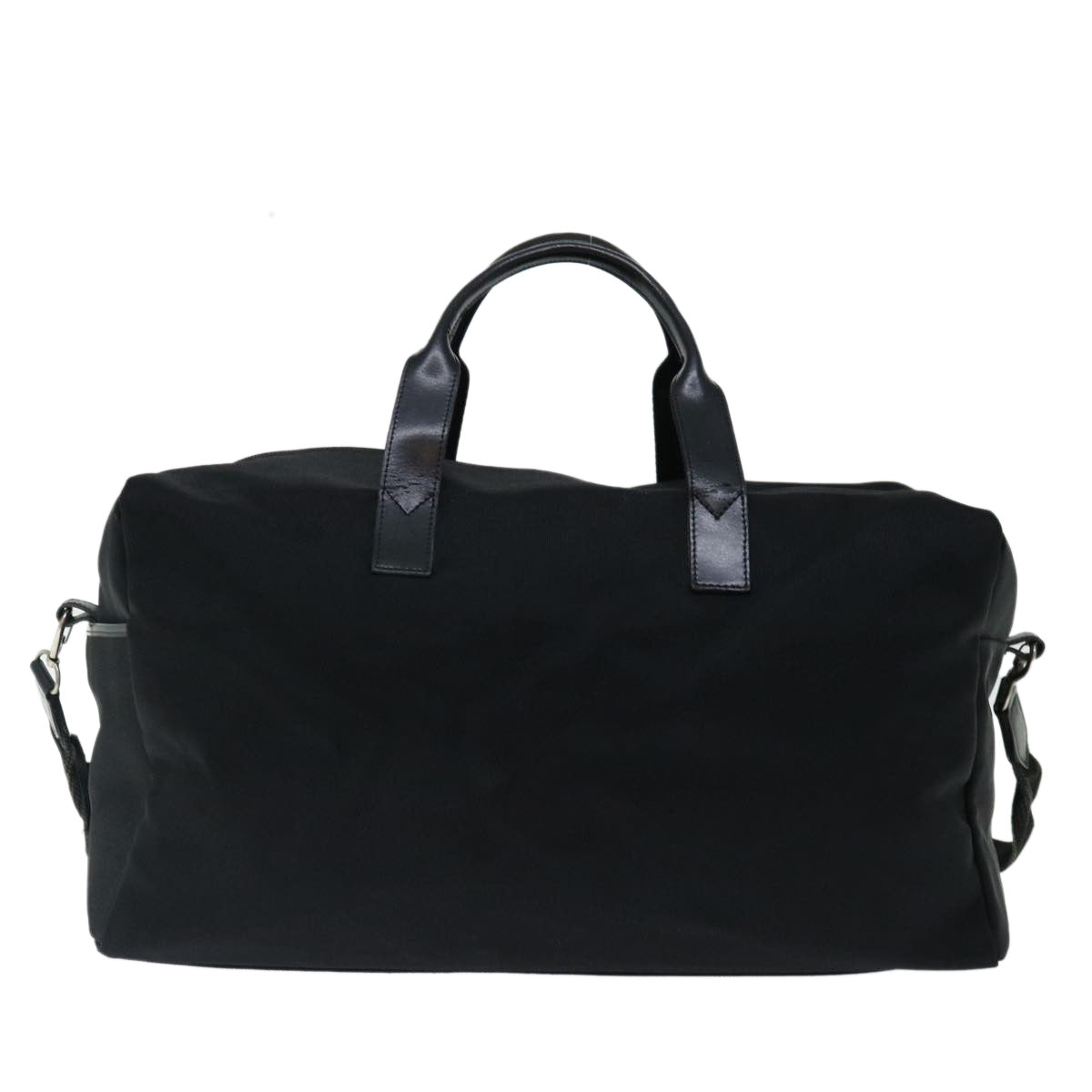 GIVENCHY Boston Bag Canvas 2way Black Auth 67227