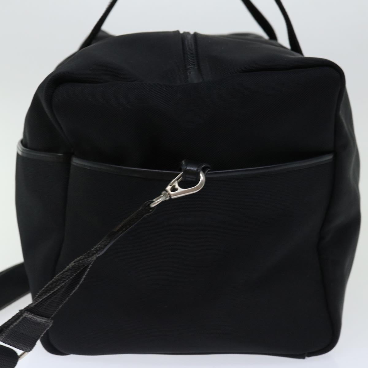 GIVENCHY Boston Bag Canvas 2way Black Auth 67227