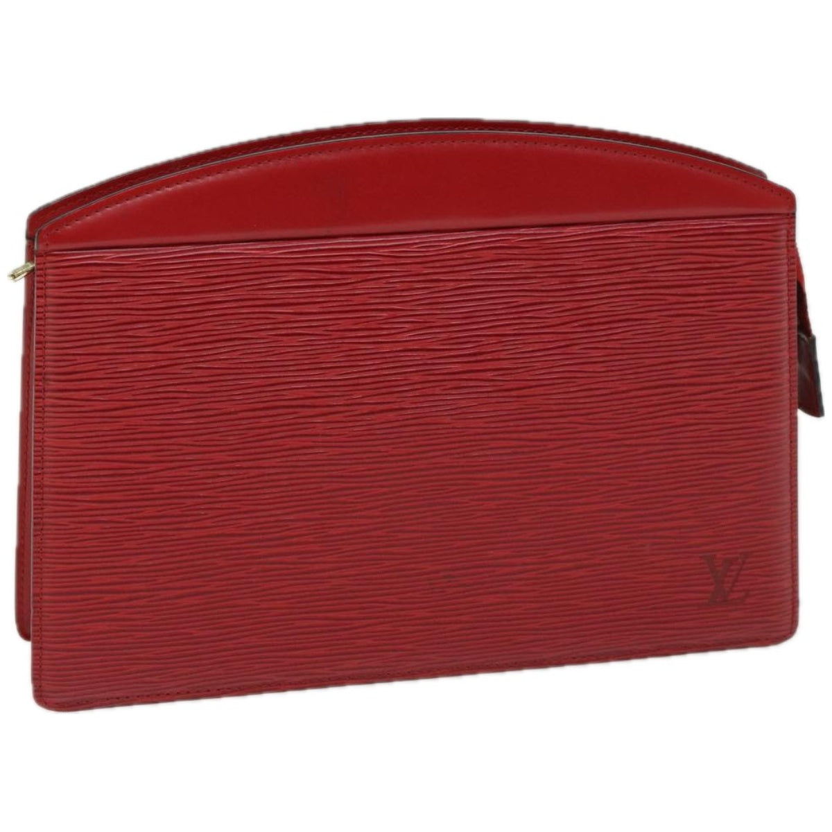 LOUIS VUITTON Epi Trousse Crete Clutch Bag Red M48407 LV Auth 67240