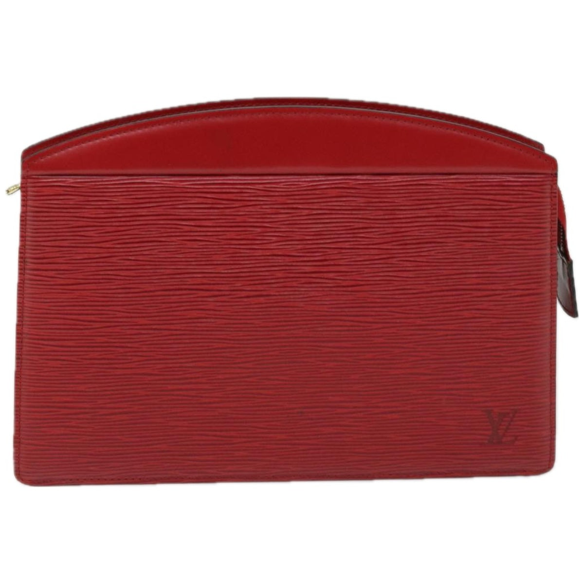 LOUIS VUITTON Epi Trousse Crete Clutch Bag Red M48407 LV Auth 67240