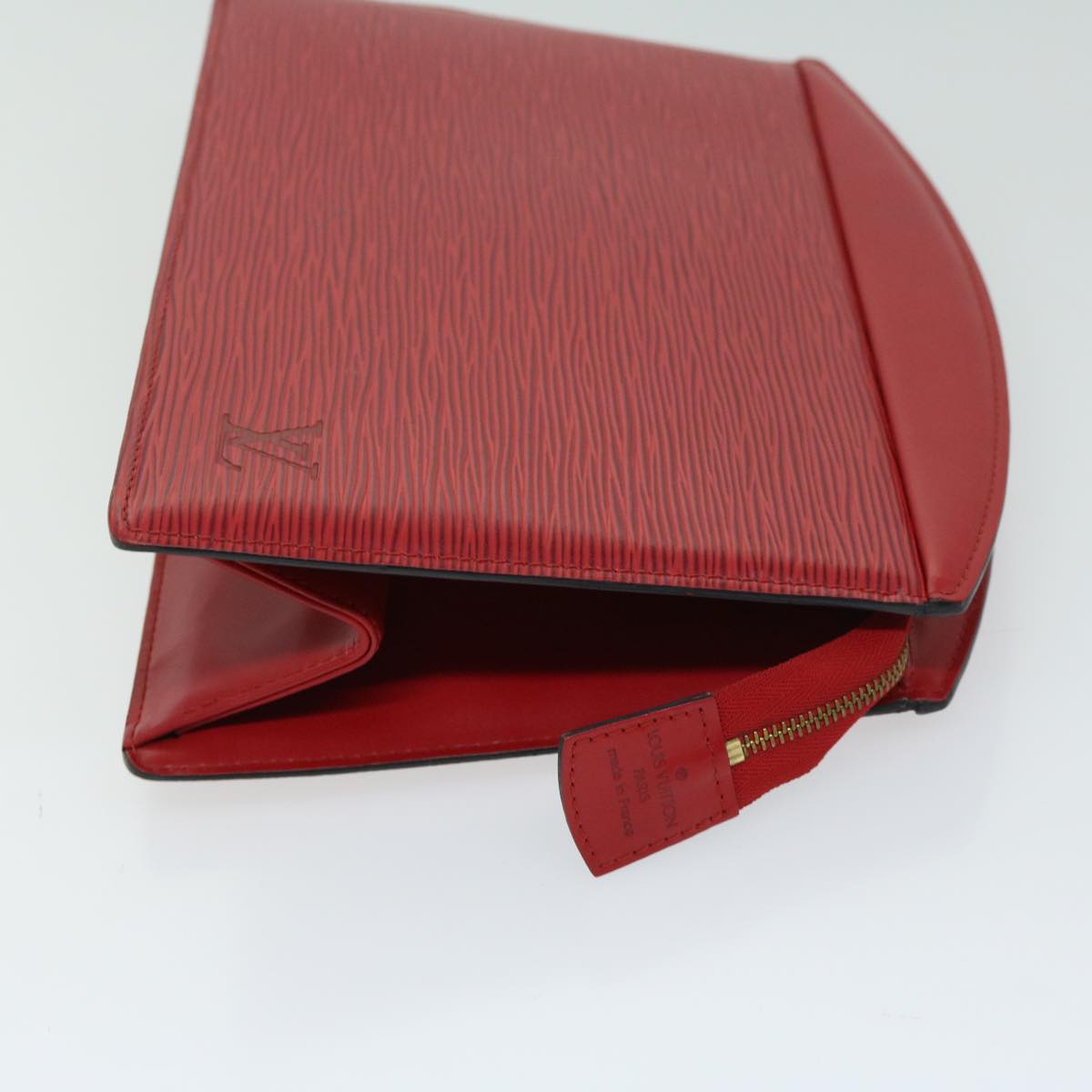 LOUIS VUITTON Epi Trousse Crete Clutch Bag Red M48407 LV Auth 67240