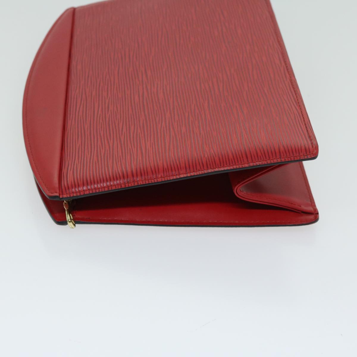 LOUIS VUITTON Epi Trousse Crete Clutch Bag Red M48407 LV Auth 67240