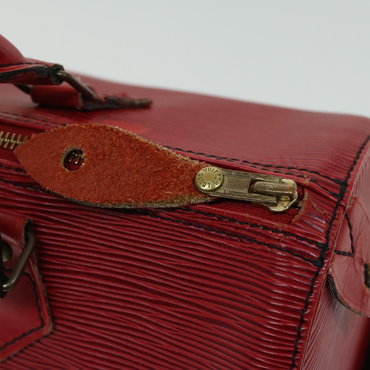 LOUIS VUITTON Epi Speedy 30 Hand Bag Castilian Red M43007 LV Auth 67245