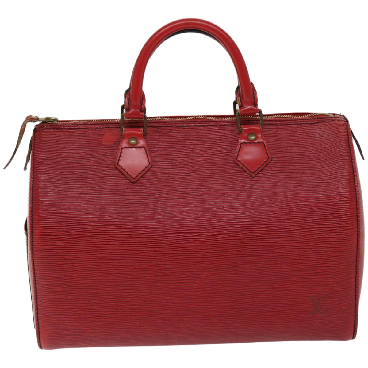 LOUIS VUITTON Epi Speedy 30 Hand Bag Castilian Red M43007 LV Auth 67245