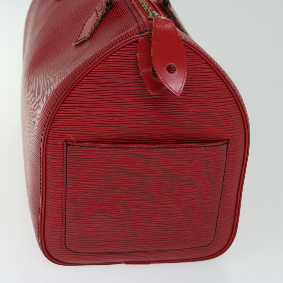 LOUIS VUITTON Epi Speedy 30 Hand Bag Castilian Red M43007 LV Auth 67245