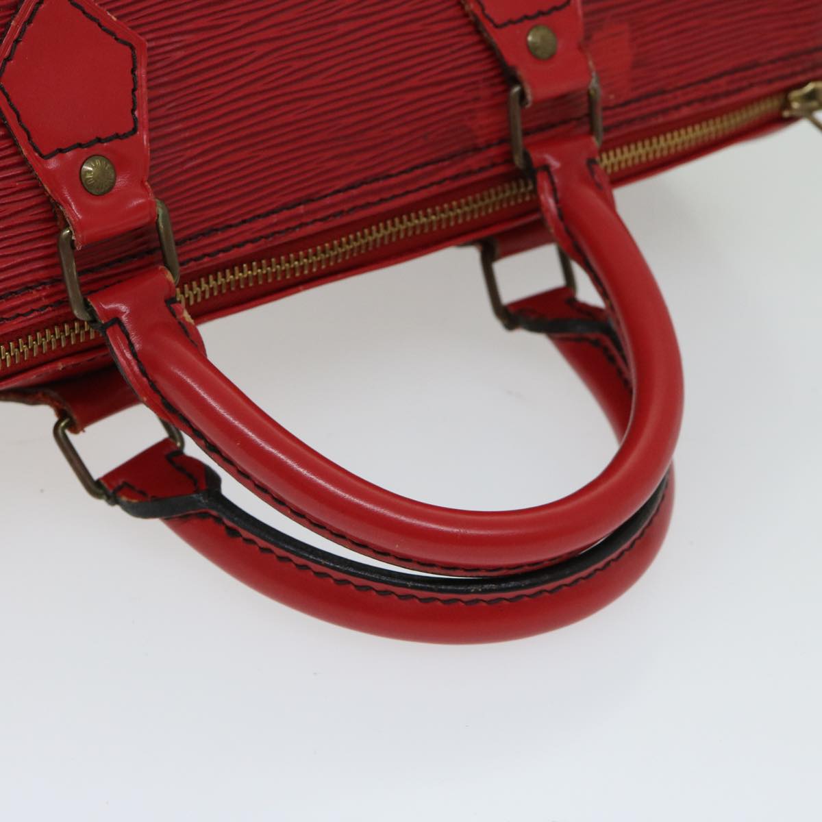 LOUIS VUITTON Epi Speedy 30 Hand Bag Castilian Red M43007 LV Auth 67245