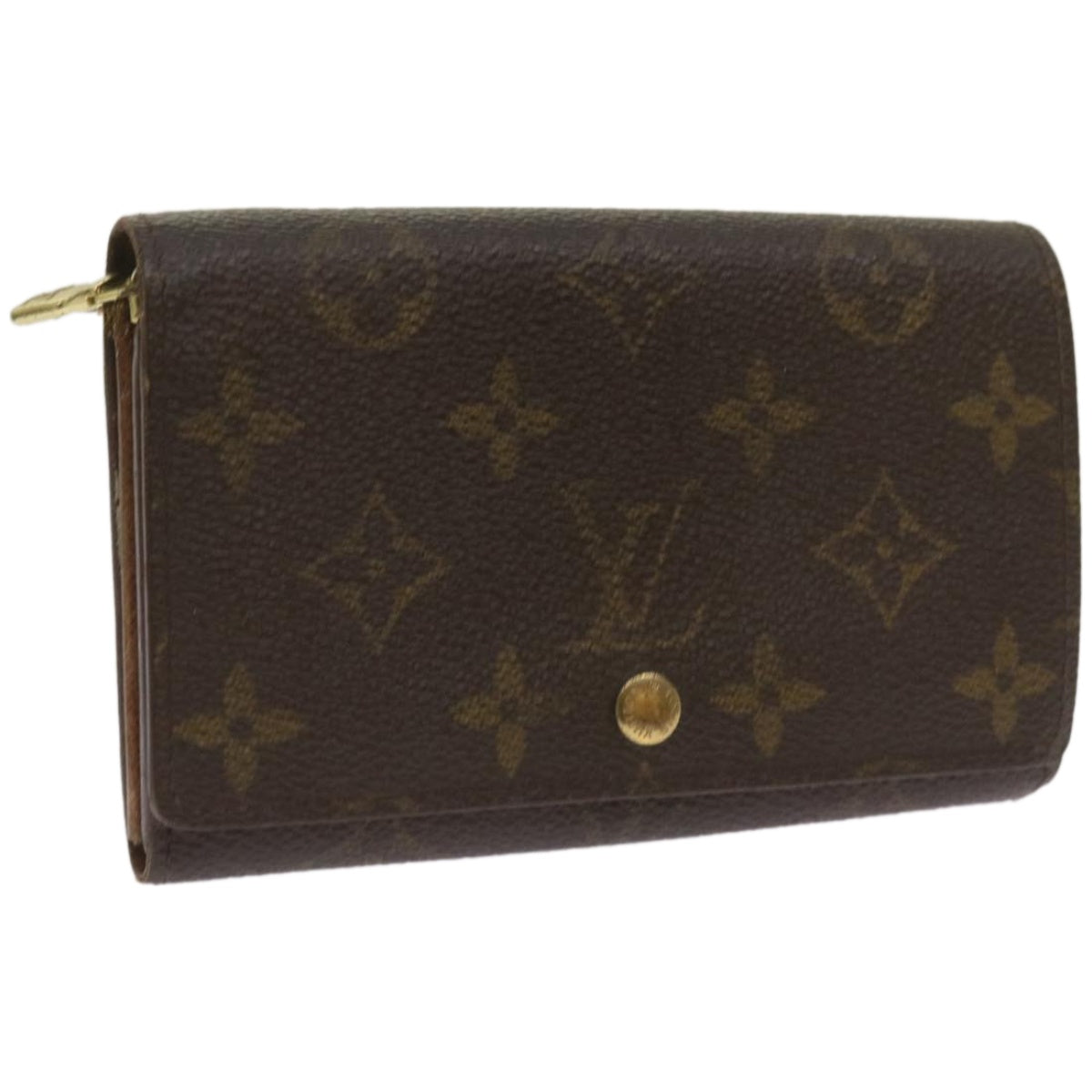 LOUIS VUITTON Monogram Porte Monnaie Billets Tresor Wallet M61730 LV Auth 67246