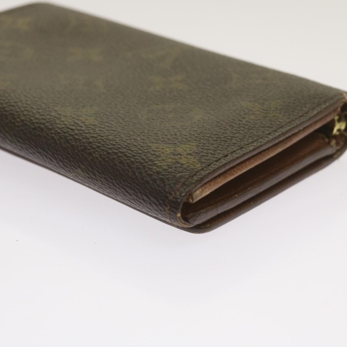 LOUIS VUITTON Monogram Porte Monnaie Billets Tresor Wallet M61730 LV Auth 67246