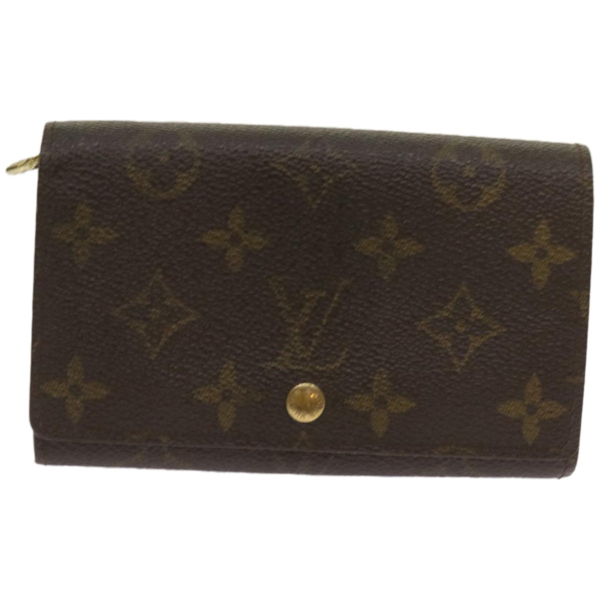 LOUIS VUITTON Monogram Porte Monnaie Billets Tresor Wallet M61730 LV Auth 67246