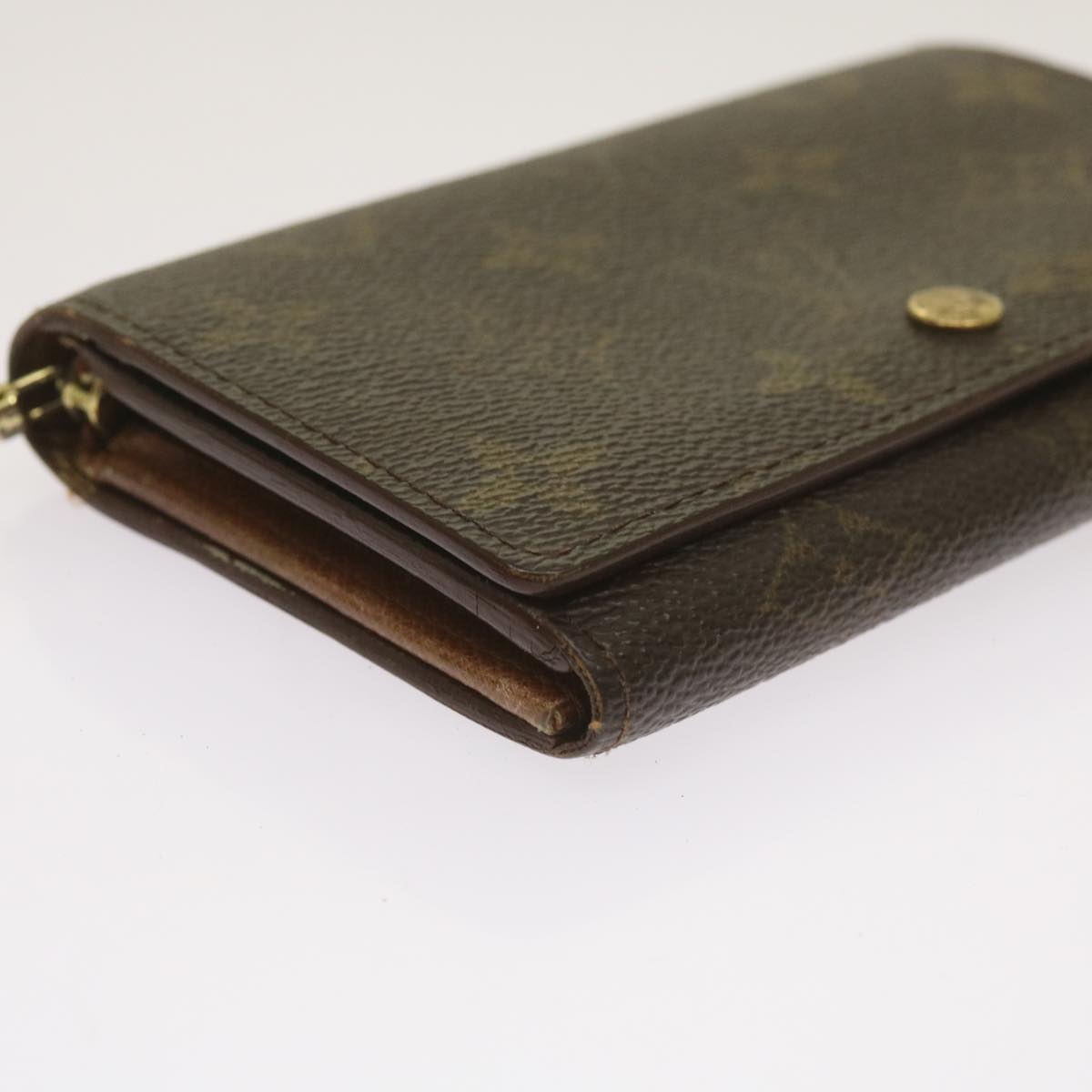 LOUIS VUITTON Monogram Porte Monnaie Billets Tresor Wallet M61730 LV Auth 67246