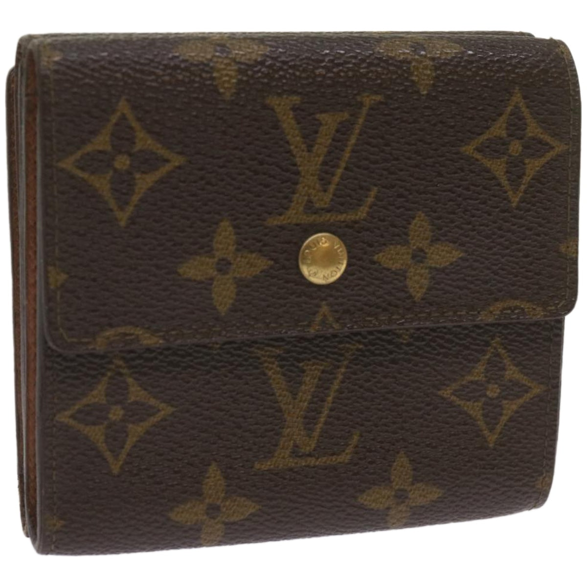 LOUIS VUITTON Monogram Portefeuille Elise Wallet M61654 LV Auth 67247