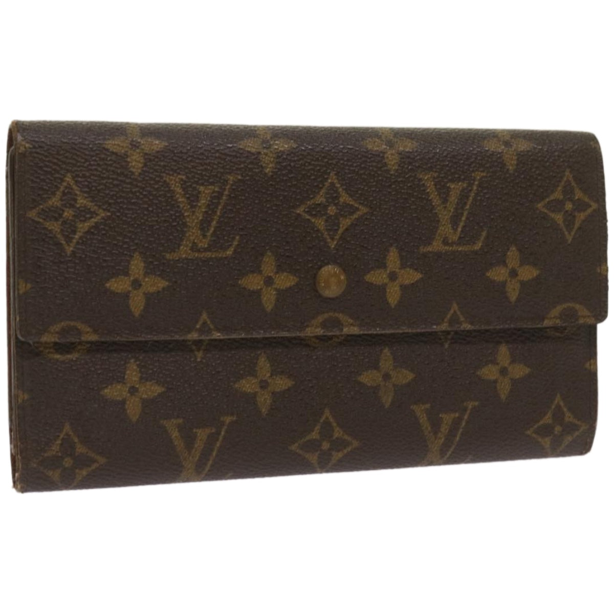 LOUIS VUITTON Monogram Portefeuille International Wallet M61217 LV Auth 67248