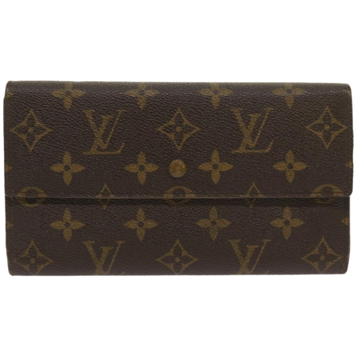 LOUIS VUITTON Monogram Portefeuille International Wallet M61217 LV Auth 67248